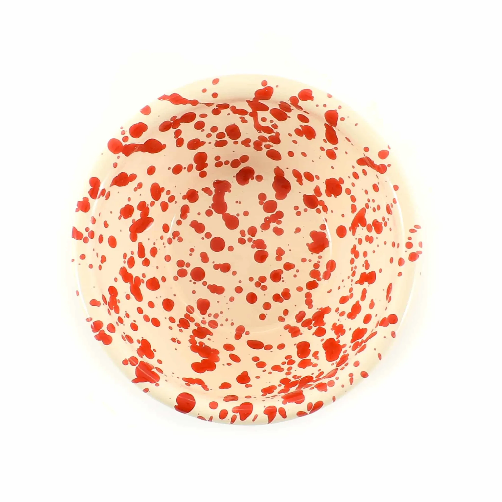 Outlet Puglia Red Splatter Bowl, 12cm Italian Ingredients|Crockery & Dinnerware