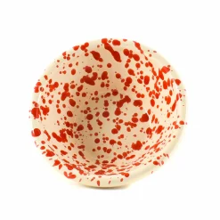 Outlet Puglia Red Splatter Bowl, 12cm Italian Ingredients|Crockery & Dinnerware