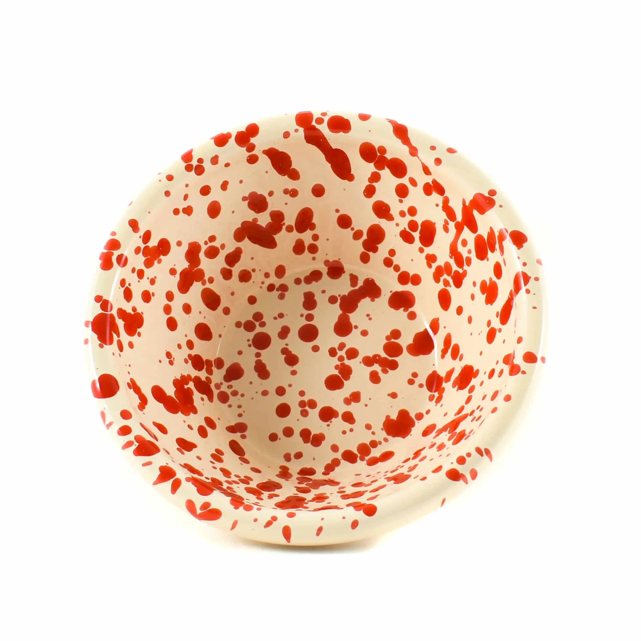 Outlet Puglia Red Splatter Bowl, 12cm Italian Ingredients|Crockery & Dinnerware