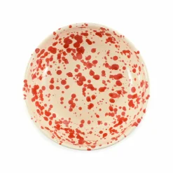 Best Puglia Red Splatter Bowl, 19cm Italian Ingredients|Bowls