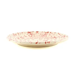 Outlet Puglia Red Splatter Dinner Plate, 27cm Italian Ingredients|Plates
