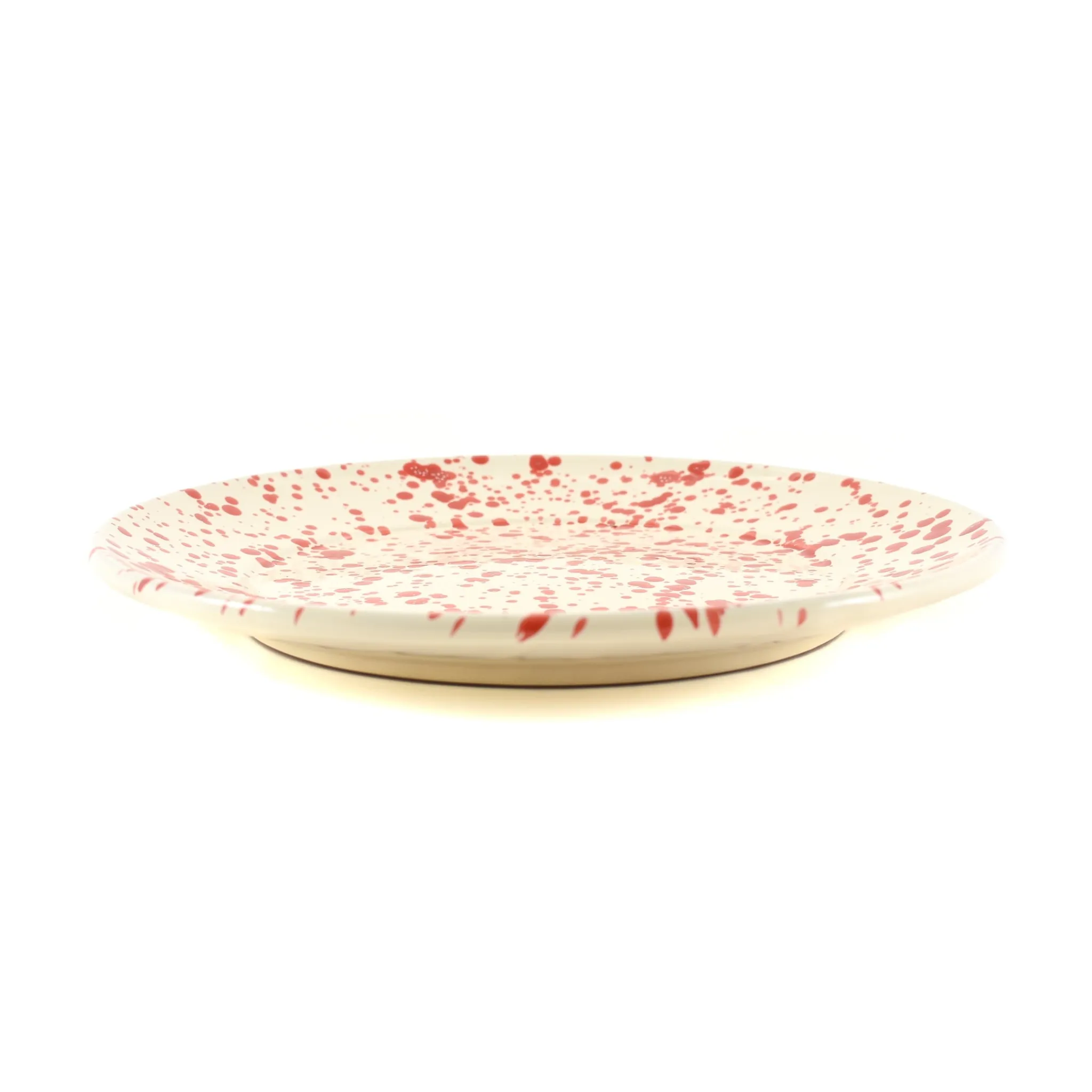 Outlet Puglia Red Splatter Dinner Plate, 27cm Italian Ingredients|Plates