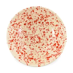 Sale Puglia Red Splatter Large Salad Bowl, 28cm Italian Ingredients|Crockery & Dinnerware