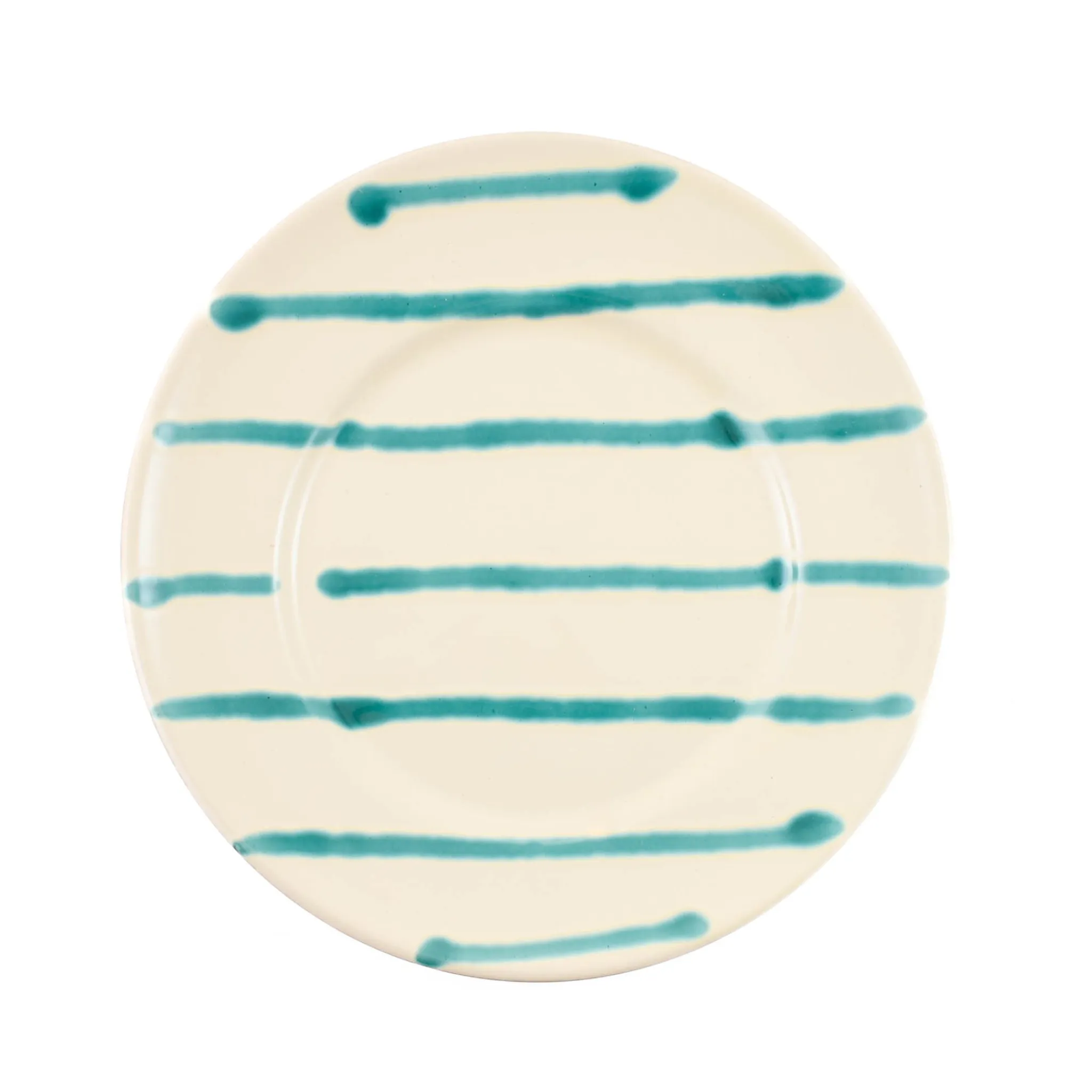 Best Puglia Teal Stripe Dinner Plate, 24cm Tableware Brands|Plates