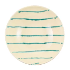 New Puglia Teal Stripe Pasta Bowl, 28cm Crockery & Dinnerware|Bowls