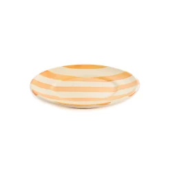 Clearance Puglia Yellow Stripe Side Plate, 19cm Plates|Crockery & Dinnerware