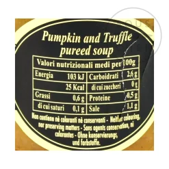 Hot Pumpkin and Truffle Puree, 180g Ingredients Brands|Italian Ingredients