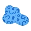 Discount Blue Abstract Sergio Tray, 25cm Tableware Brands