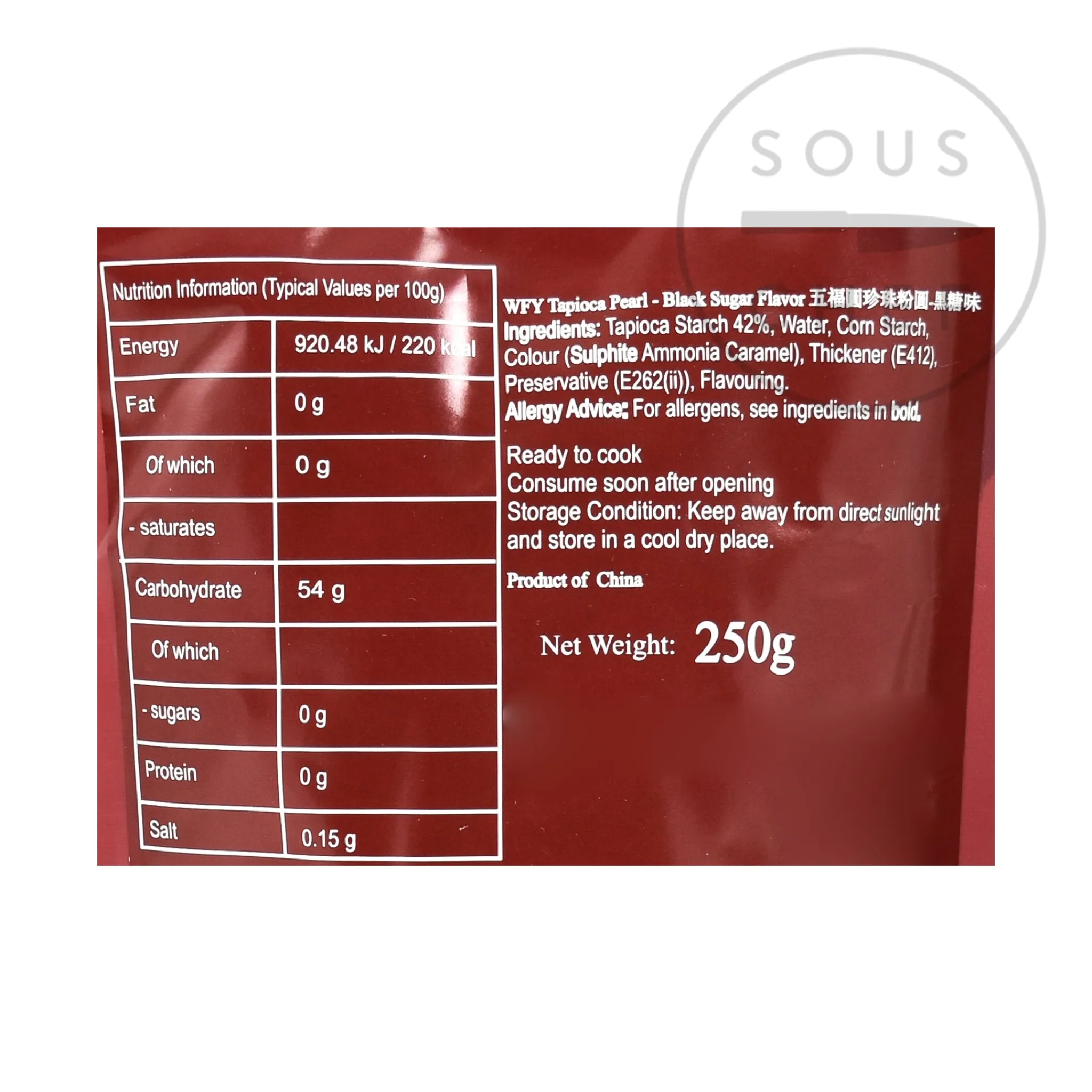Quick Cook Black Tapioca Pearls, 250g Ingredients Brands|Chinese Ingredients