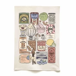 Baking Essentials Organic Cotton Tea Towel Kitchen Textiles & Clothing