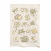 Clearance Types of Pasta Organic Cotton Tea Towel Kitchen Textiles & Clothing