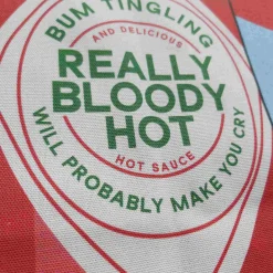 Hot Really Bloody Hot Hot Sauce Tea Towel Kitchen Textiles & Clothing