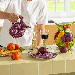 New Red Onion Ceramic Platter, 23.5cm Tableware Brands