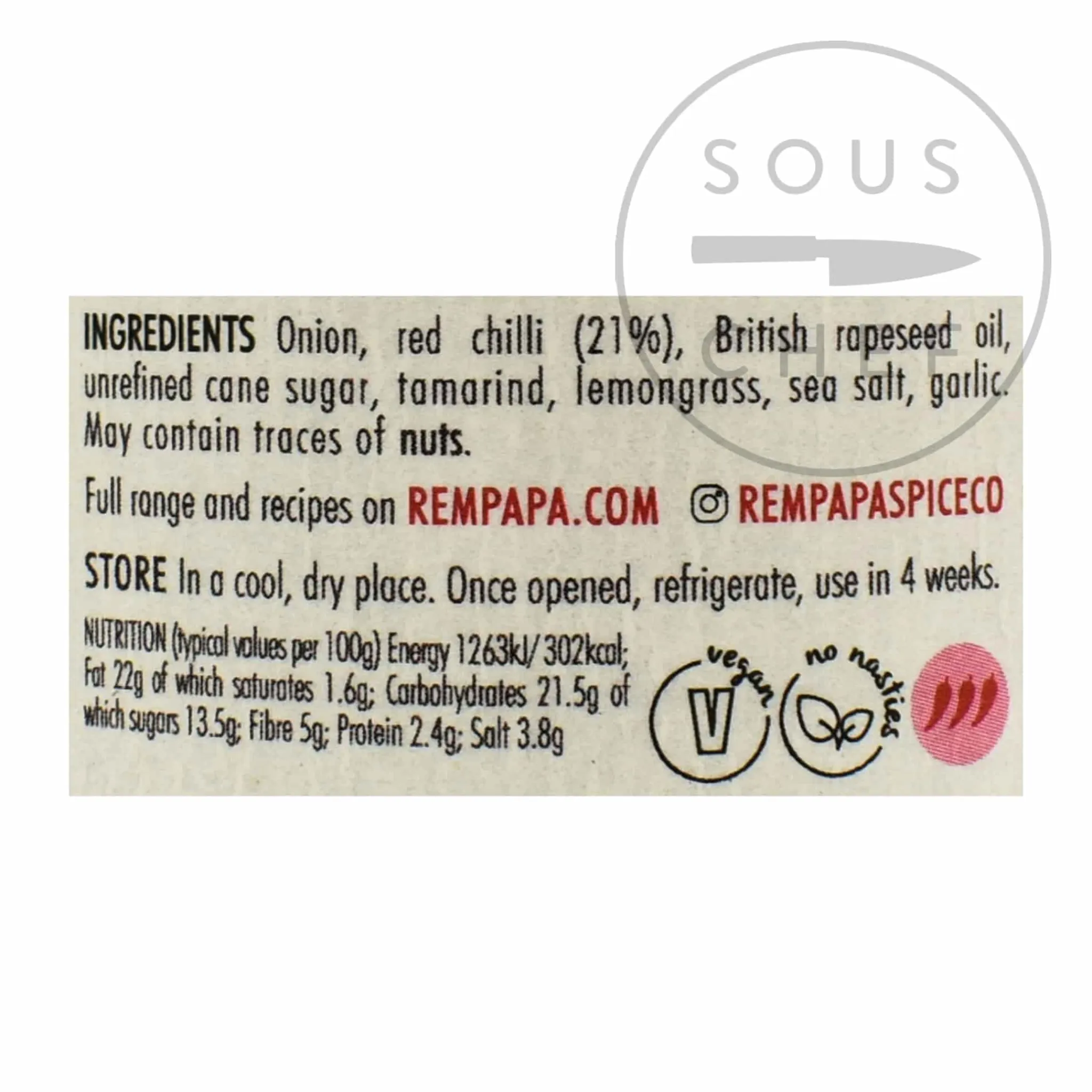 Clearance Red Hot Sambal Tumis, 180g Ingredients Brands|Southeast Asian Ingredients