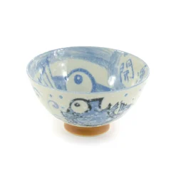Discount Rice Bowl With Blue Fish, 12cm Japanese Ingredients|Japanese Tableware