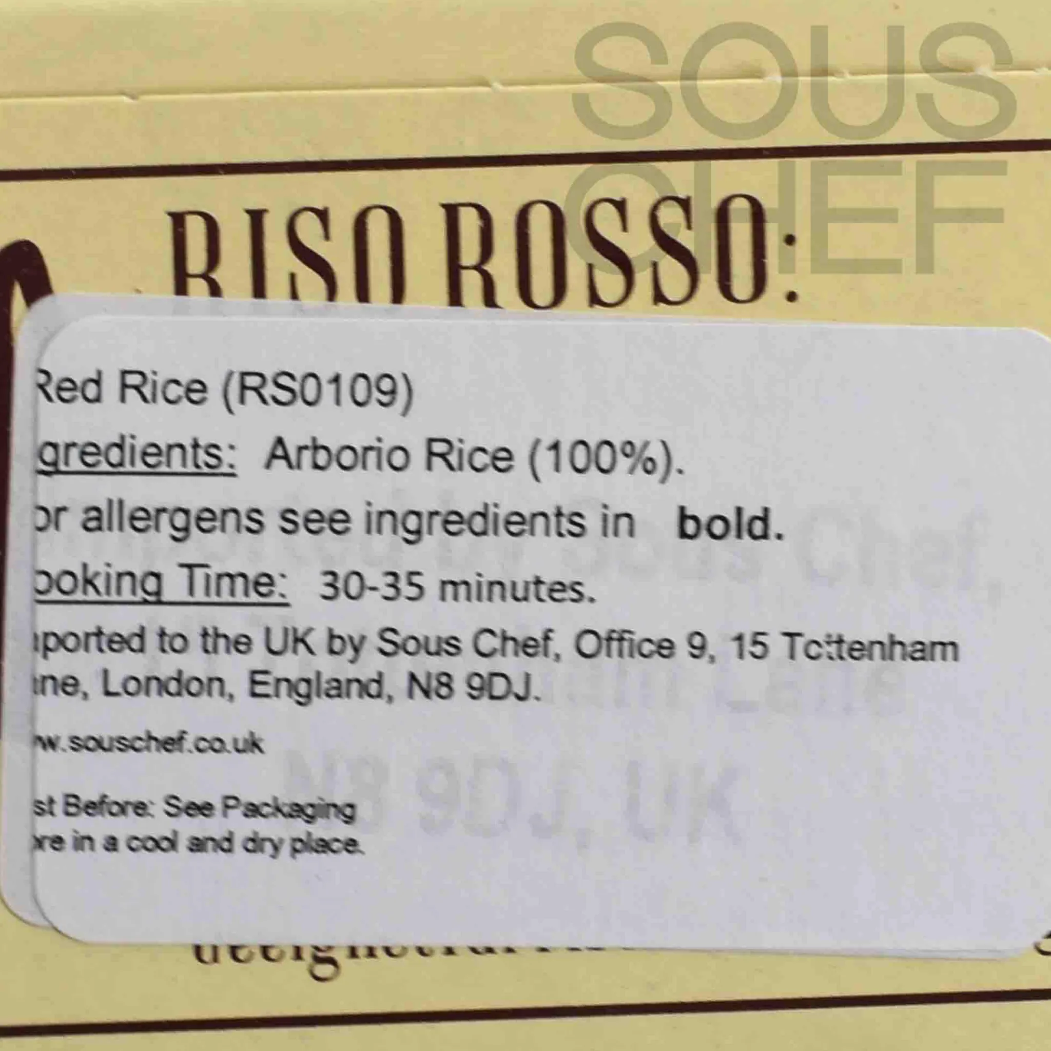 Best Red Rice, 500g Ingredients Brands|Pasta, Rice & Beans