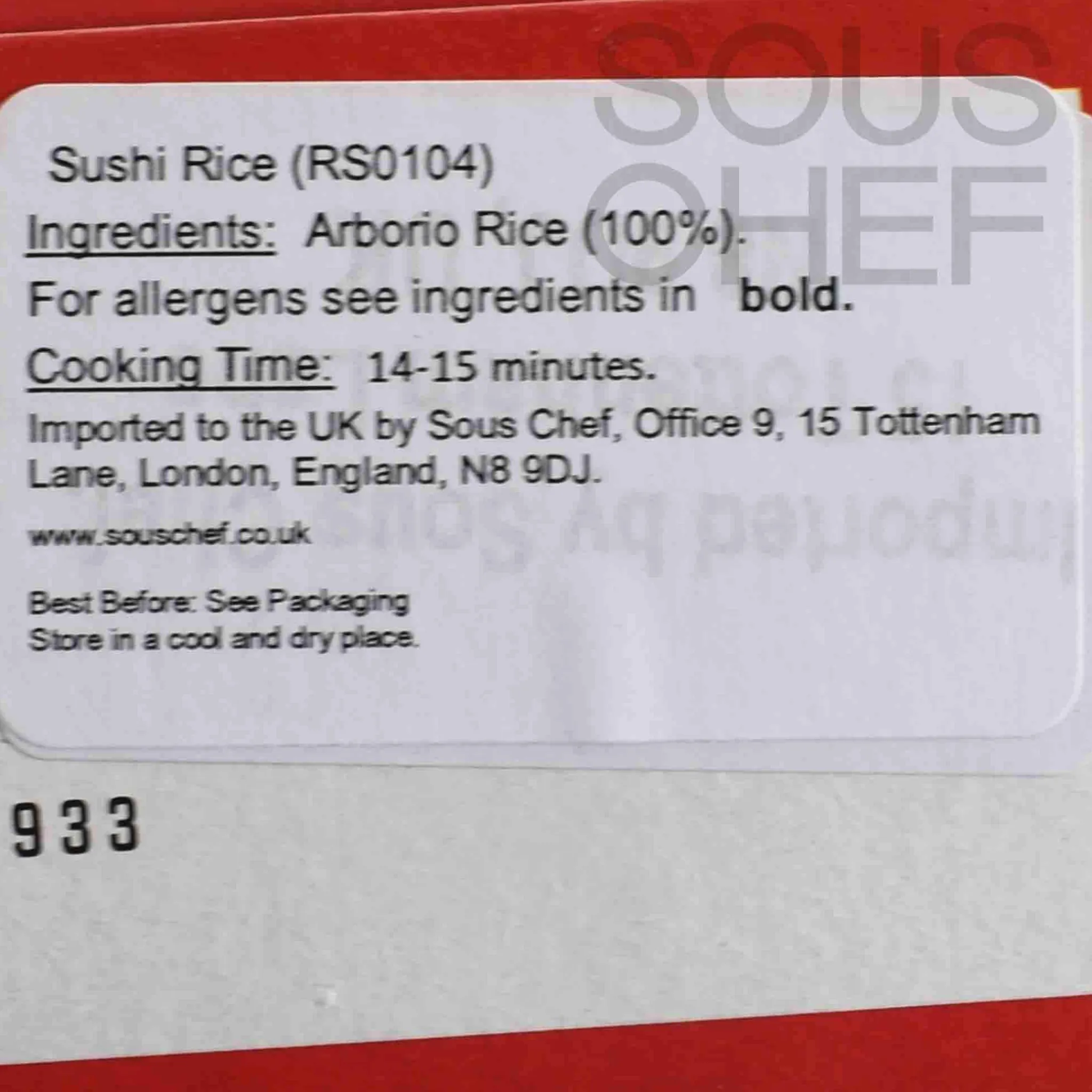Best Sushi Rice, 1kg Ingredients Brands|Pasta, Rice & Beans