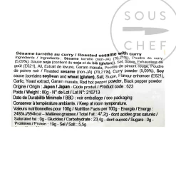 New Roasted Sesame Seeds with Curry, 80g Ingredients Brands|Japanese Ingredients