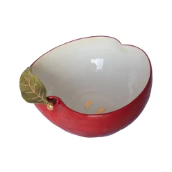 Best Apple Bowl with Gold Detail, 19.5x21cm Crockery & Dinnerware|Bowls