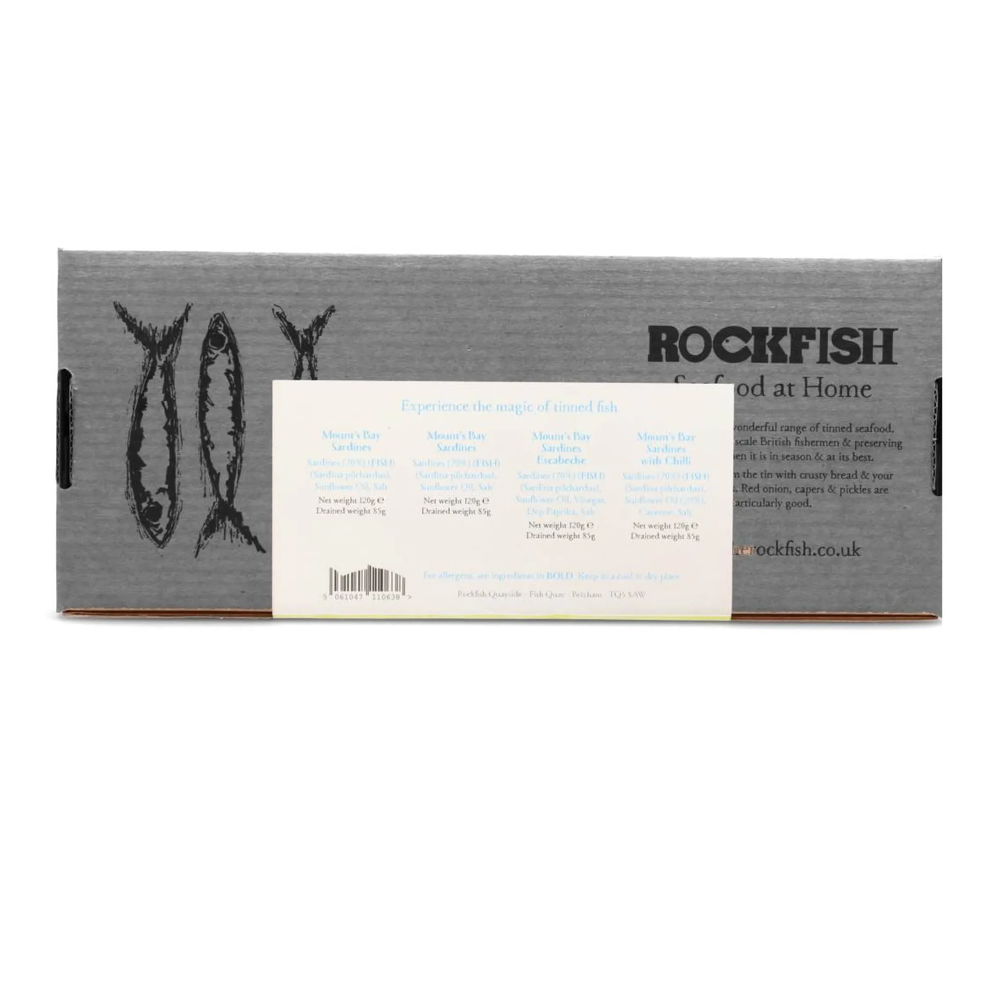 Online Set of 4 Sardines Gift Set, 4x 120g Ingredients Brands|Tinned Fish & Seafood