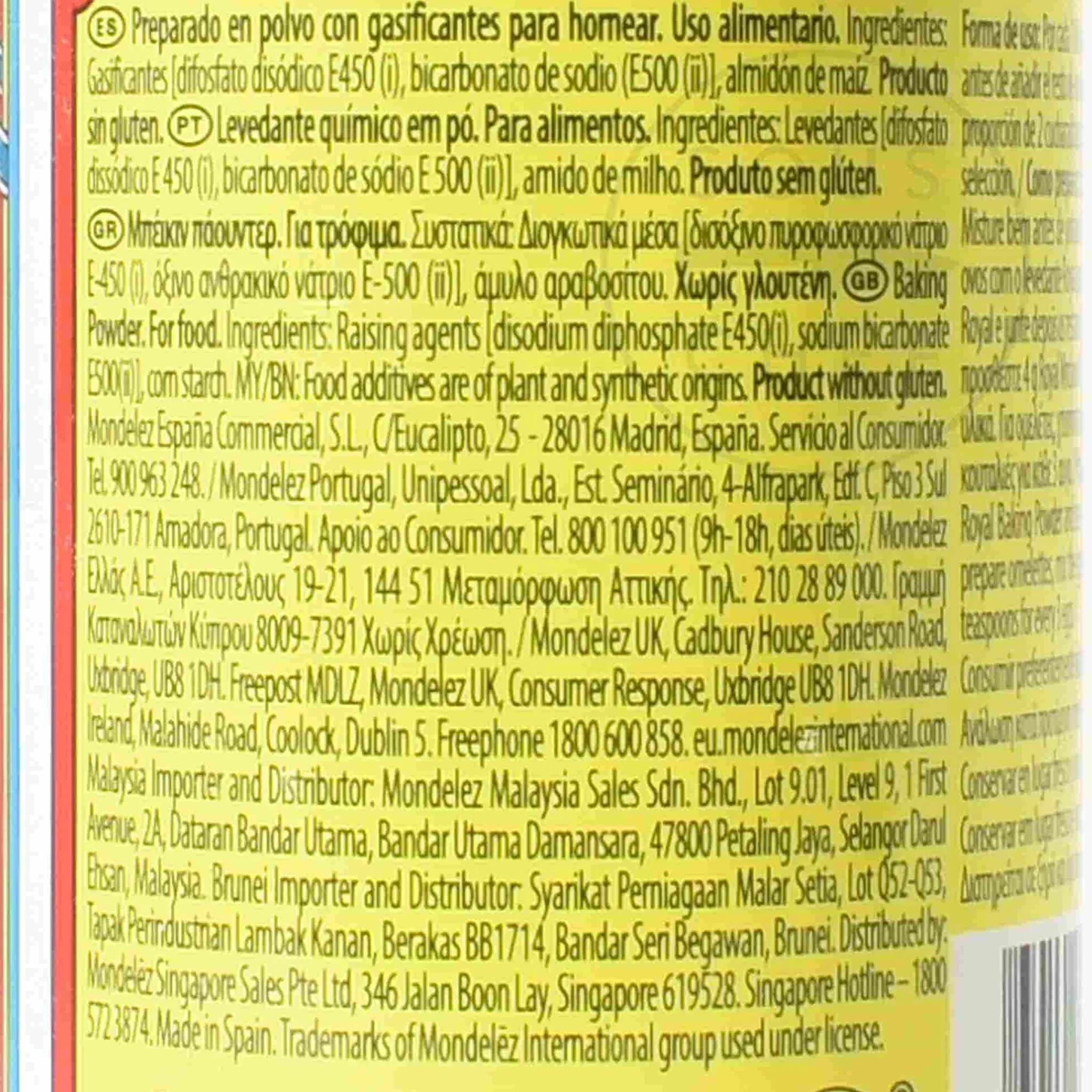 New Baking Powder Tin, 113g Ingredients Brands|Made In The Uk