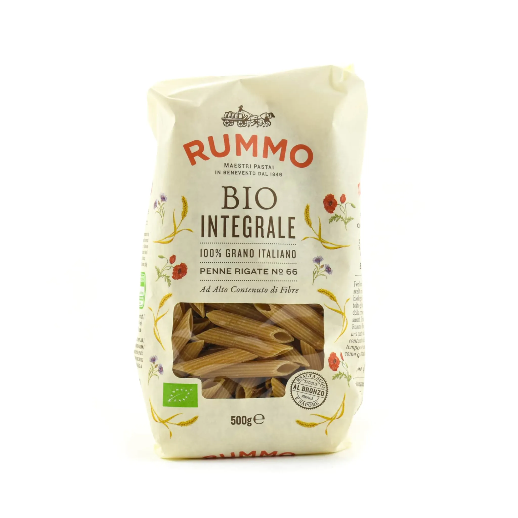 Sale Wholemeal Organic Penne Rigate, 500g Italian Ingredients|Pasta, Rice & Beans