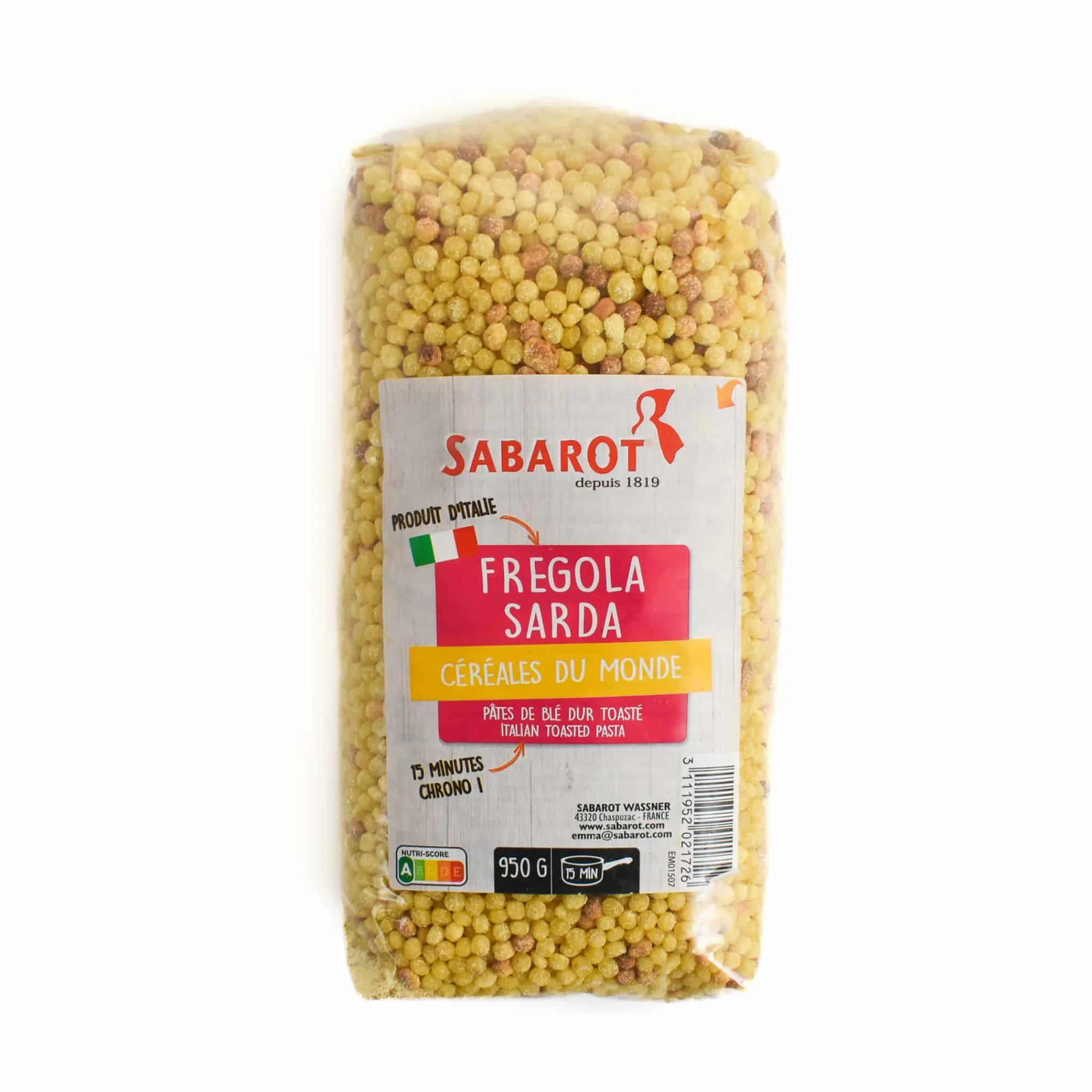 Hot Fregola Sarda, 950g Ingredients Brands