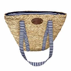 Hot Sac de Plage Riviera Blue Stripe Picnic Tote, 4 Person Picnicware|Disposable Tableware
