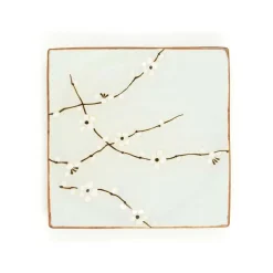 Discount Sakura Blossom Square Plate Tableware Brands|Japanese Ingredients