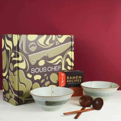 Hot Sakura Ramen Bowl Set Japanese Ingredients|Japanese Tableware
