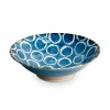New Sakuru Shallow Bowl Blue, 24cm Japanese Ingredients|Japanese Tableware