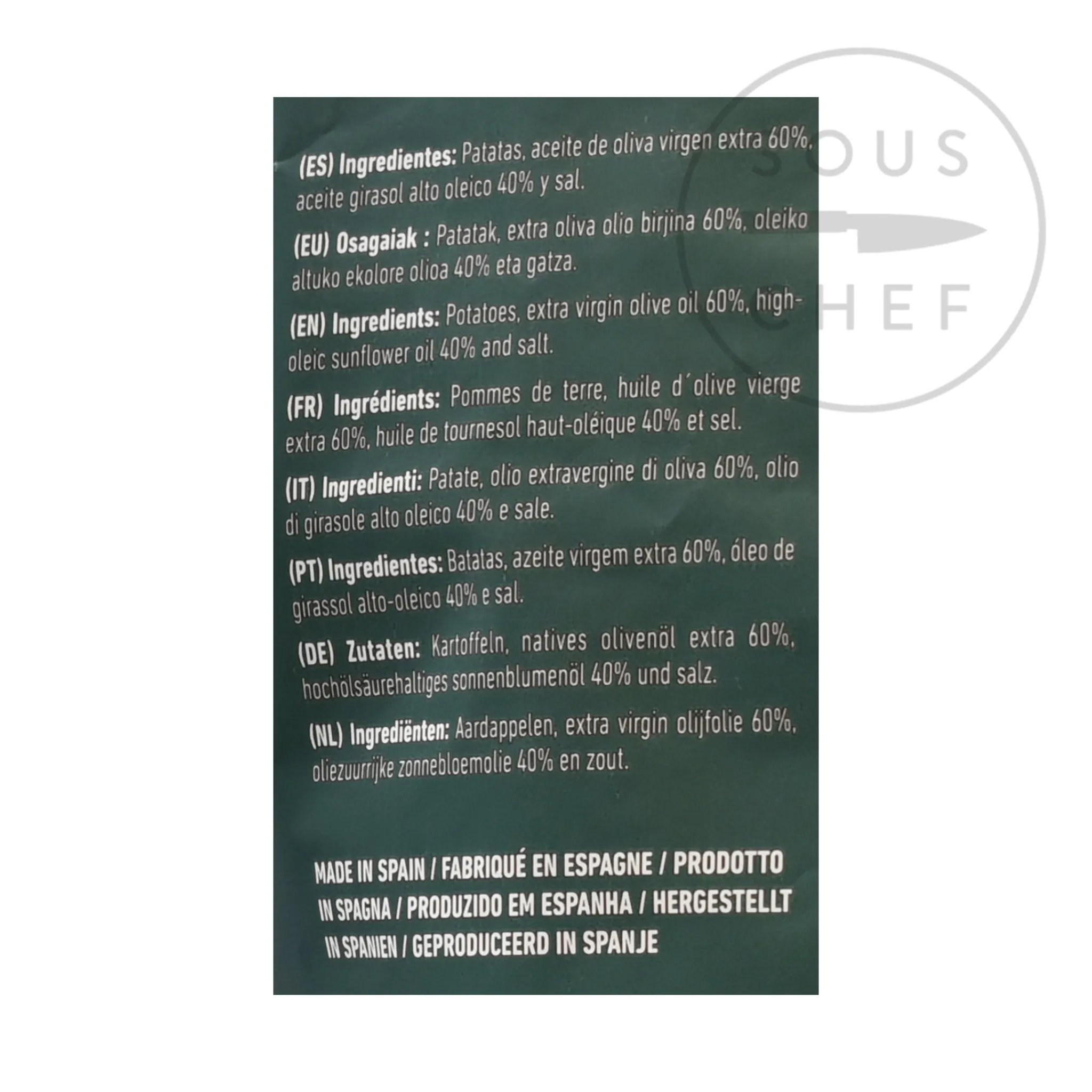 Clearance Patatas Fritas - Extra Virgin Olive Oil Crisps, 150g Spanish Ingredients|Snacks