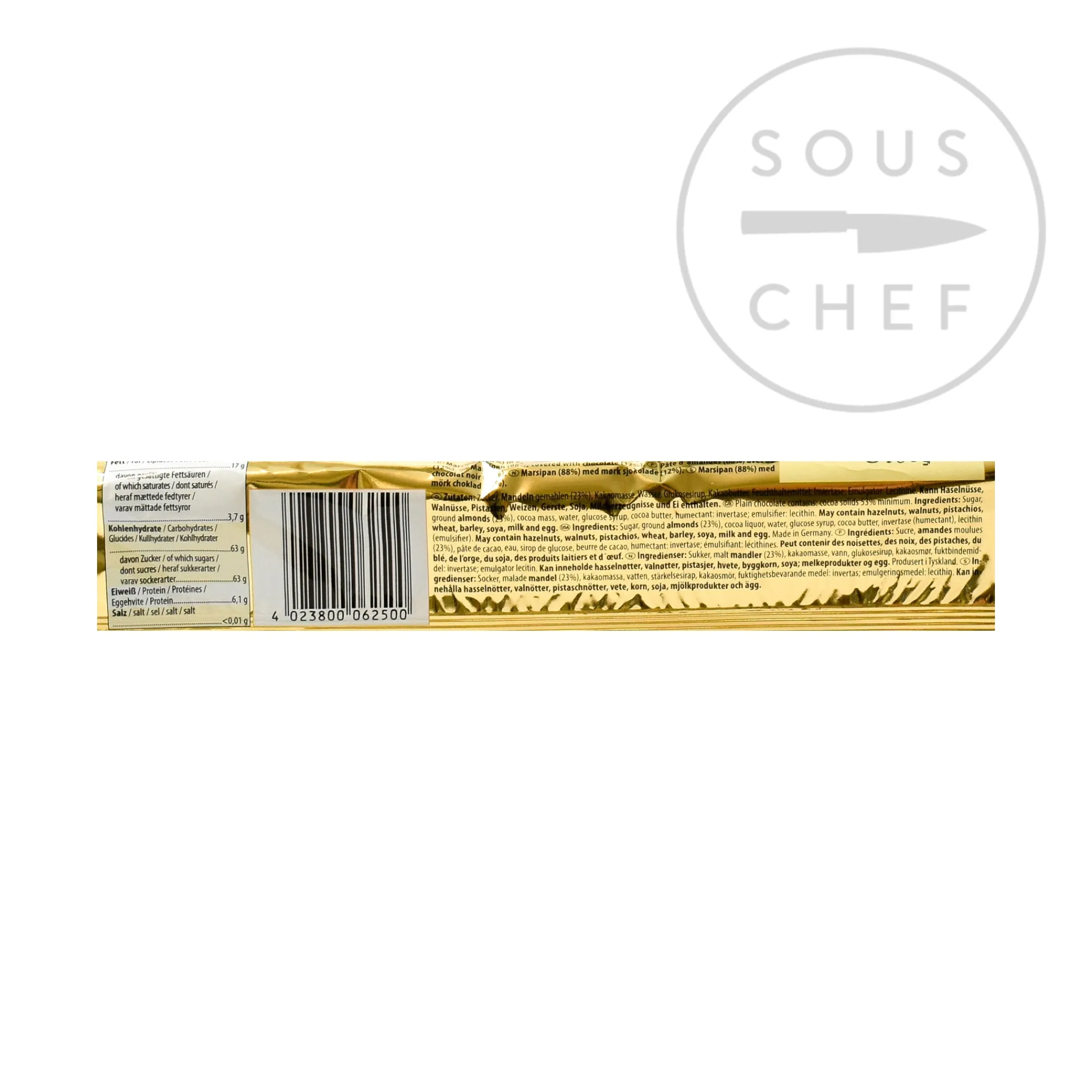 Discount Dark Chocolate Covered Marzipan Bar, 500g Ingredients Brands|Chocolate & Sweets