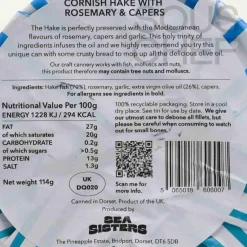 Discount Tinned Cornish Hake With Rosemary & Capers, 110g Tinned Fish & Seafood|Ingredients Brands