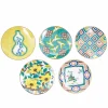 Clearance Porcelain Assorted Floral Side Plates, Set of 5, 15cm Japanese Ingredients|Plates