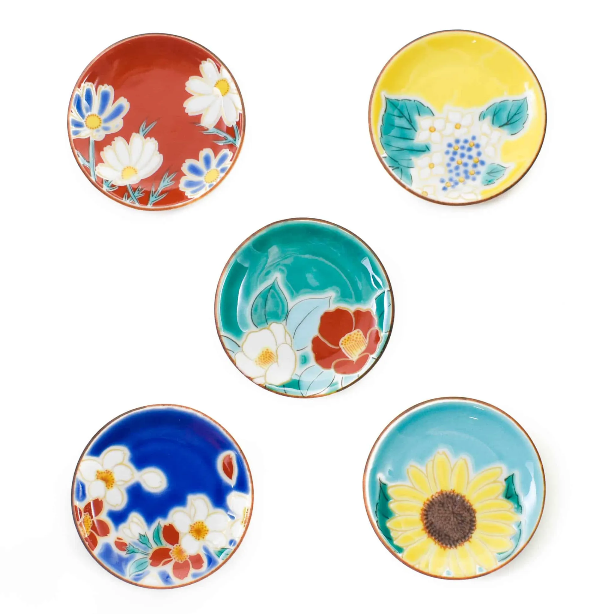 Sale Porcelain Assorted Floral Chopstick Rests, Set of 5 Tableware Brands|Japanese Ingredients