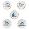 New Porcelain Bird on Branch Chopstick Rests, Set of 5 Tableware Brands|Japanese Ingredients