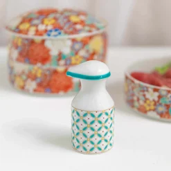New Porcelain Geometric Motif Soy Sauce Pourer Japanese Ingredients|Japanese Tableware