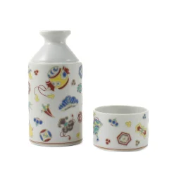 Best Porcelain Patterned Sake Jug and Cup Tableware Brands|Japanese Ingredients