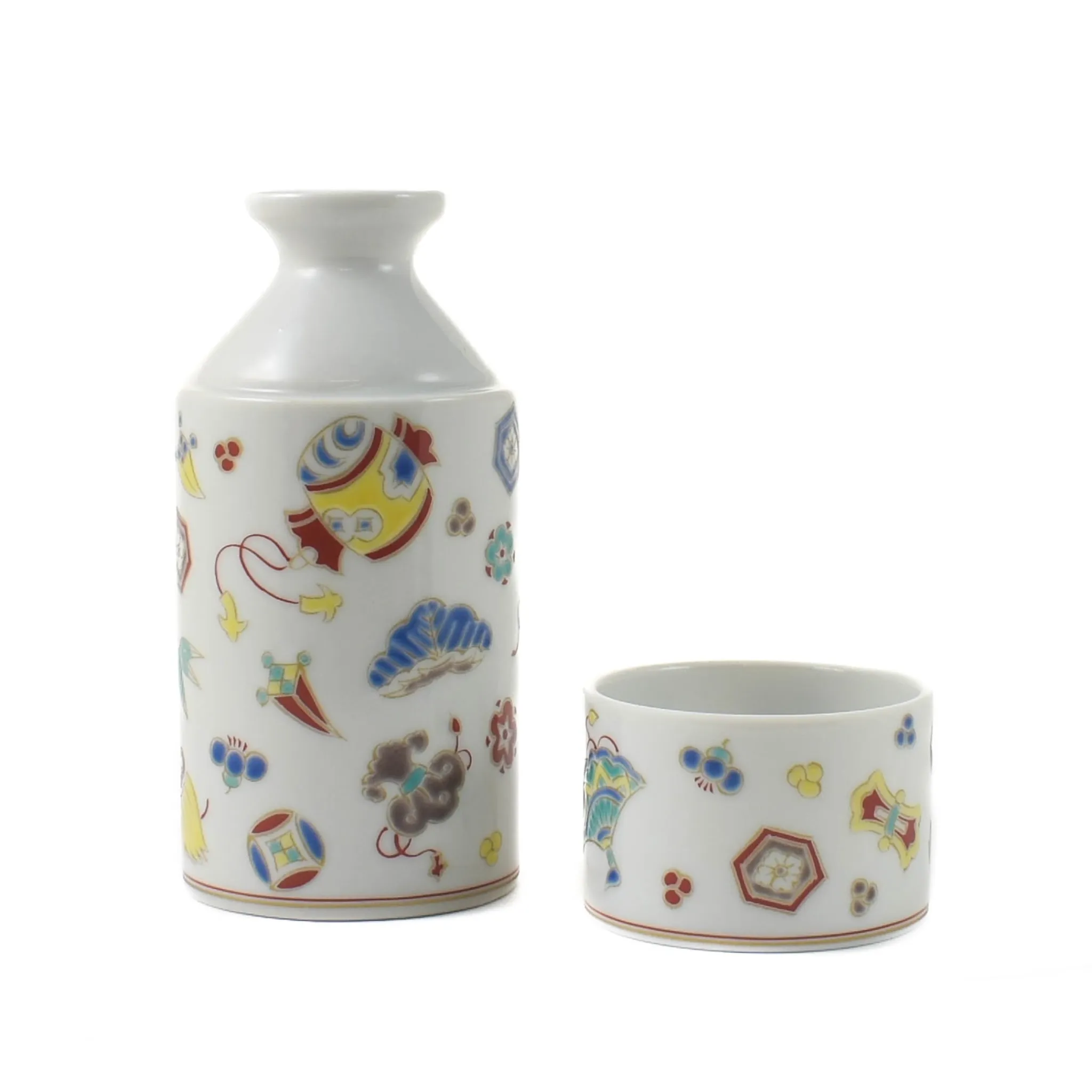 Best Porcelain Patterned Sake Jug and Cup Tableware Brands|Japanese Ingredients