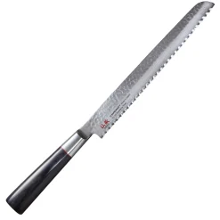 Clearance Senzo Twist Damascus Steel VG10 Core Bread Knife, 22cm Japanese Ingredients|Kitchen Knives