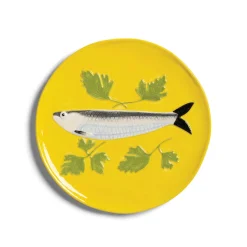 Set of 4 Assorted Seafood Side Plates, 16cm Plates|Crockery & Dinnerware