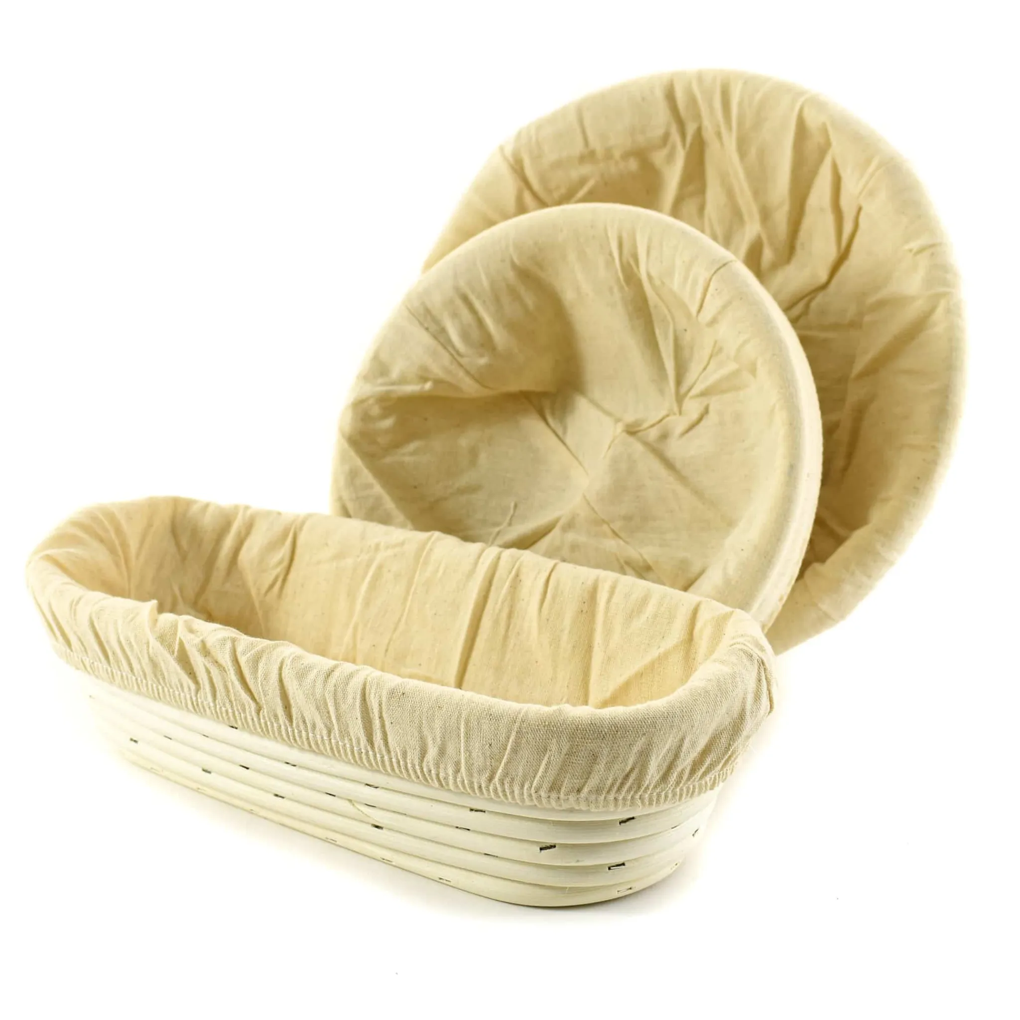Outlet Set of 2 Banneton Liner - Fits Round, 1kg Baking Supplies & Equipment
