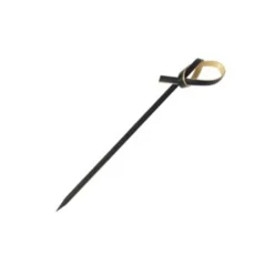 Best Set of 100 Black Looped Bamboo Skewers Canape Supplies|Tableware Brands