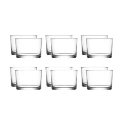 Outlet Set of 12 Bodega Low Tumblers, 240ml Tableware Brands