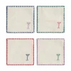 Clearance Set of 4 Drinks Cocktail Napkins Tableware Brands
