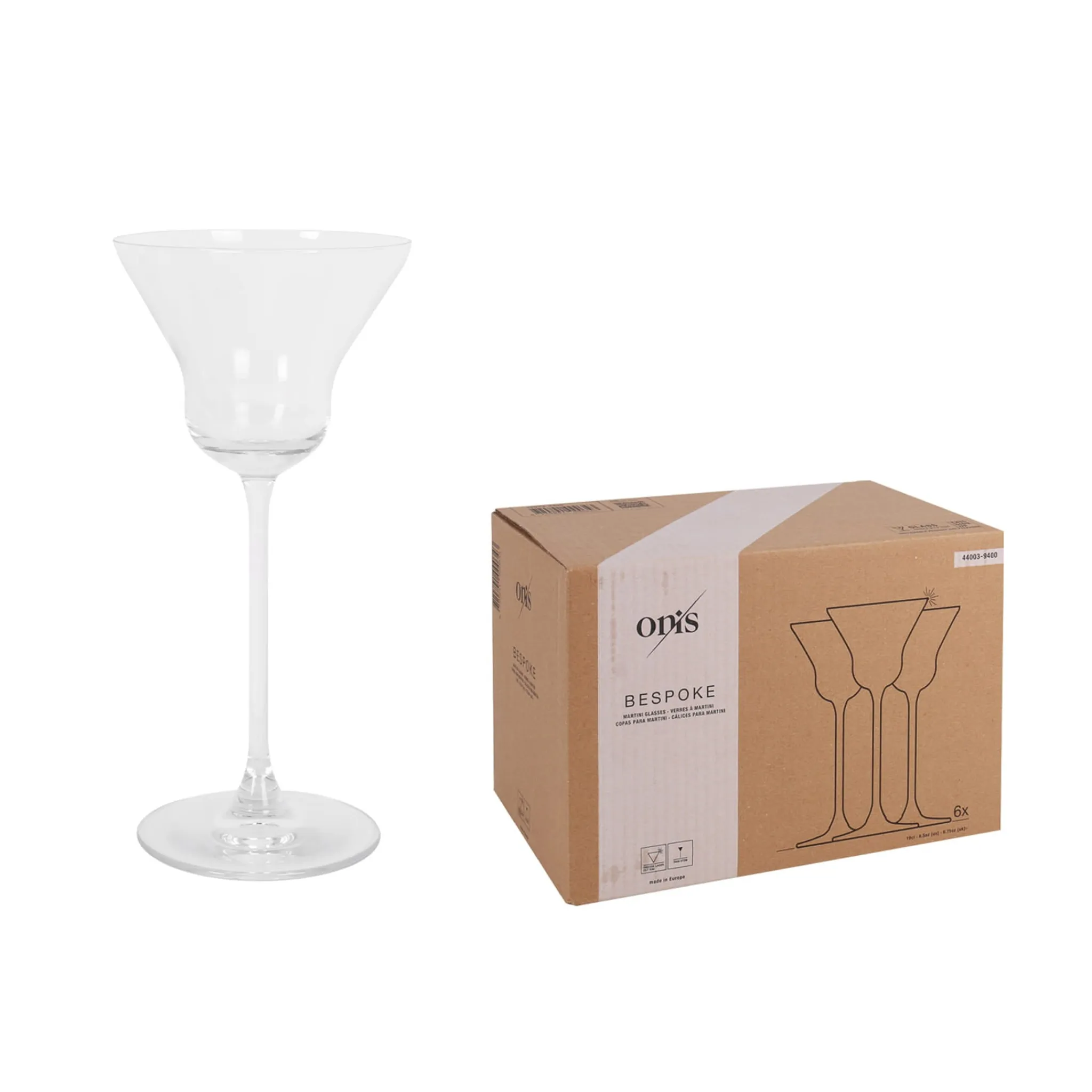 New Set of 6 Fine Stemmed Martini Glasses, 180ml Tableware Brands|Cocktail Making & Barware