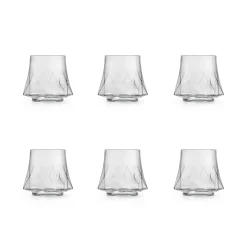 Outlet Set of 6 Geometric Tumblers, 290ml Tableware Brands