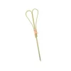 Outlet Set of 100 Green Looped Heart Bamboo Skewers, 9cm Tableware Brands|Canape Supplies