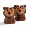 Online Set of 2 Grizzly Bear Salt and Pepper Shakers Tableware Brands